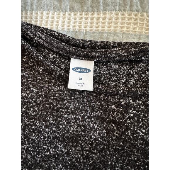 Old Navy Women's Super Soft Black Marled LS Lightweight Tunic Sweater XL - Picture 3 of 4